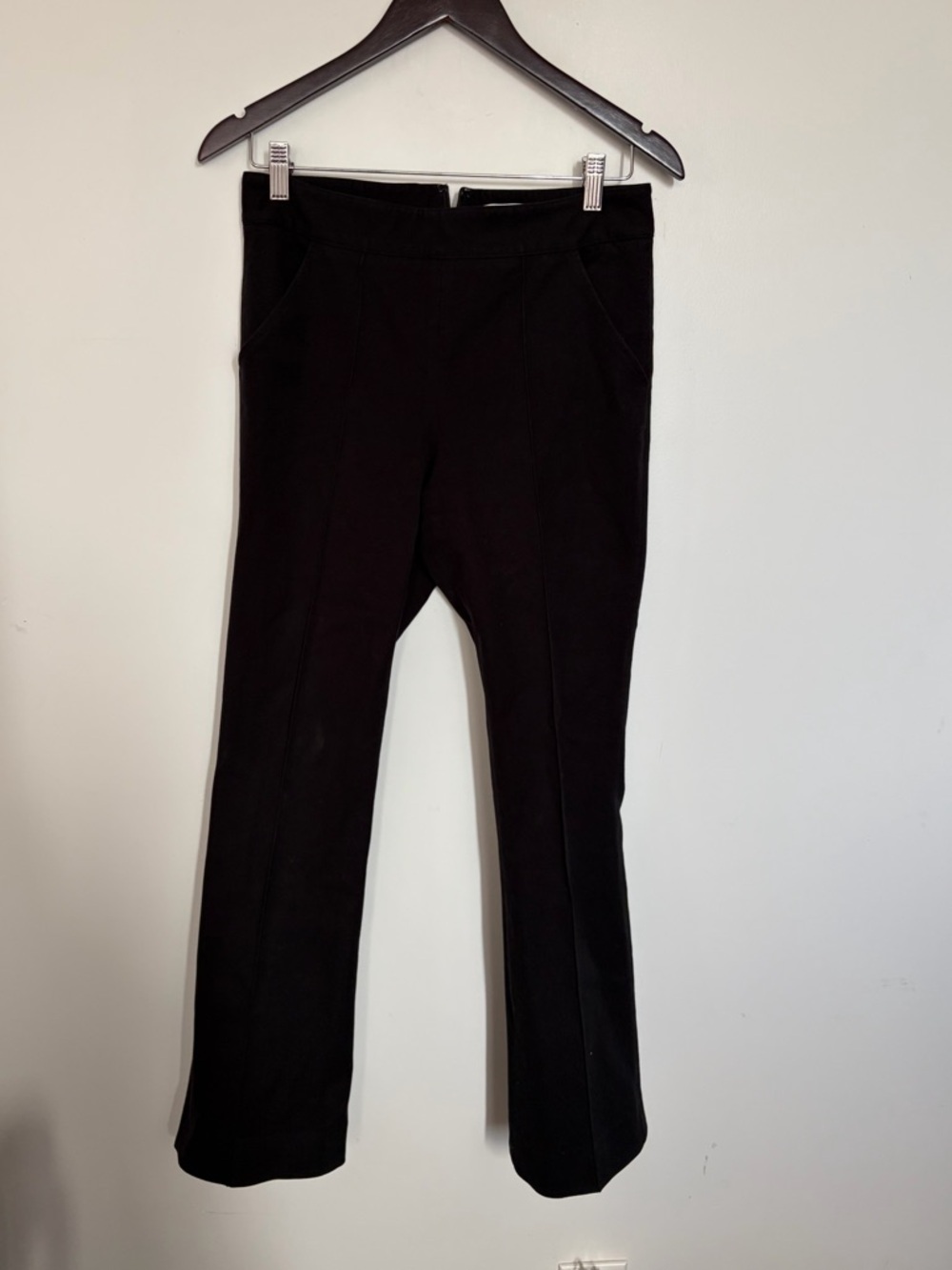 Veronica Beard Black Boot Cut Ponte Pants - Size 6 - Picture 2 of 9